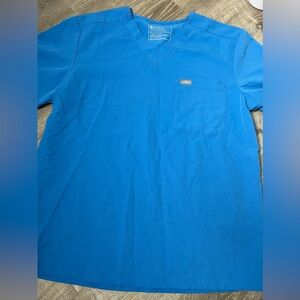 Figs‎ Double Pocket Scrub Top- Large